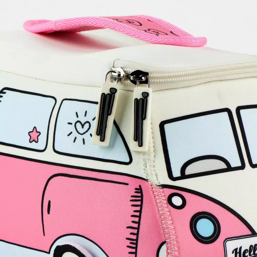 Neceser de Aseo y Viaje Hello Kitty – Diseño Furgoneta Rosa - Image 3
