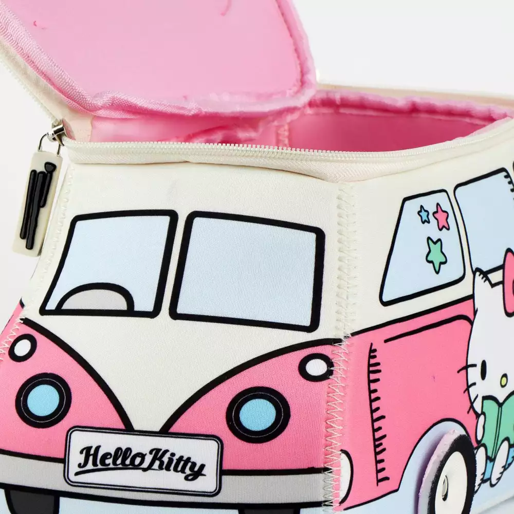 Neceser de Aseo y Viaje Hello Kitty – Diseño Furgoneta Rosa - Image 5