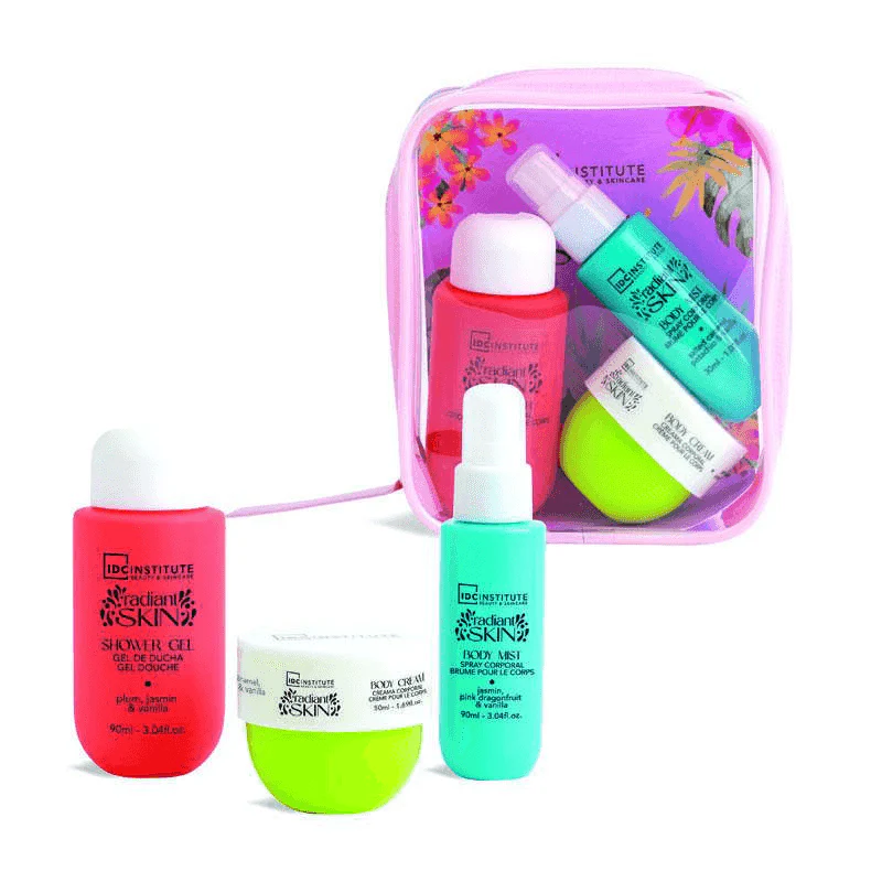 Neceser IDC Radiant Skin – Set Cuidado Corporal 3 Piezas