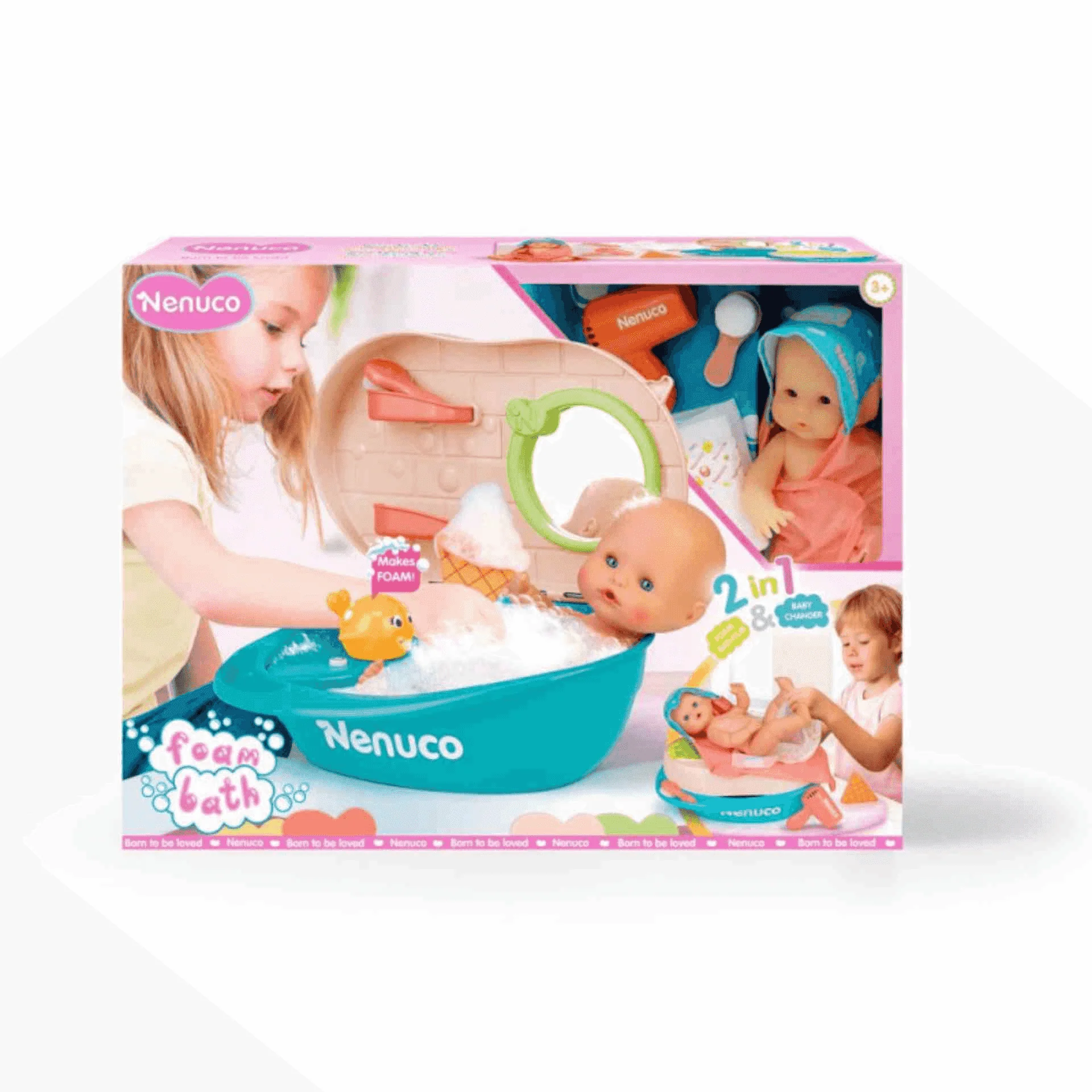 Nenuco Baño de Espuma - El set de baño interactivo para muñecas bebé Nenuco - Image 3