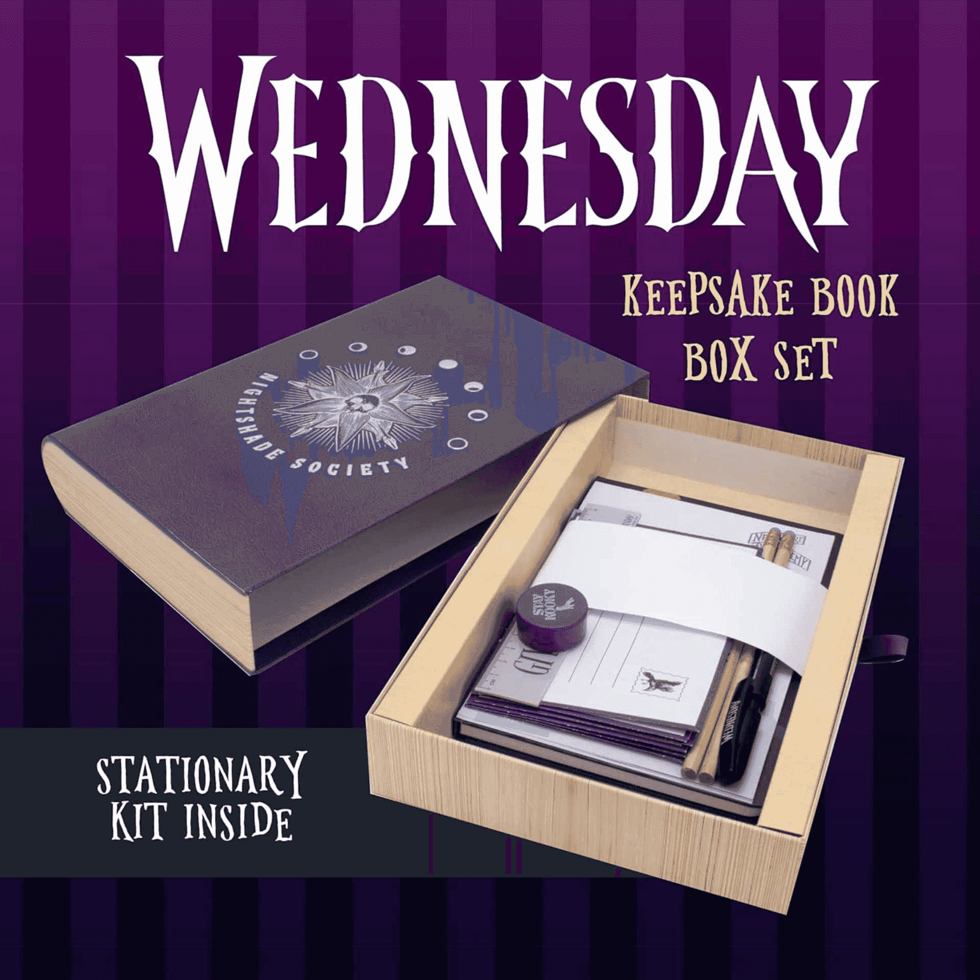 Nightshade Society Wednesday Keepsake Box ¡Para los pequeños fans de Wednesday! - Image 3