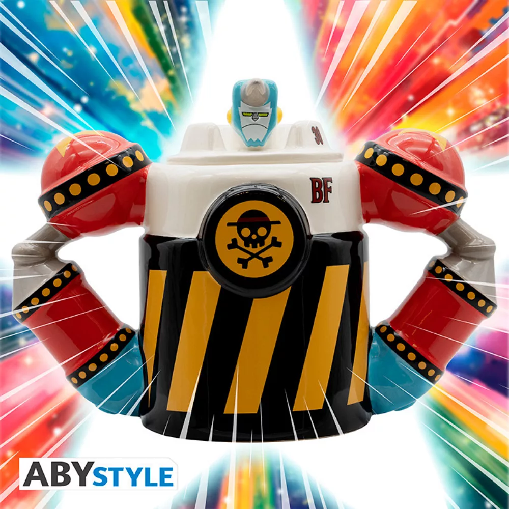 One Piece Franky Iron Pirate Taza 3D 450 ml - Image 4