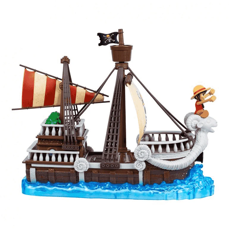 One Piece Playset Going Merry Crew Barco con Figuras Luffy Tripulación Juguete 4 años - Image 2