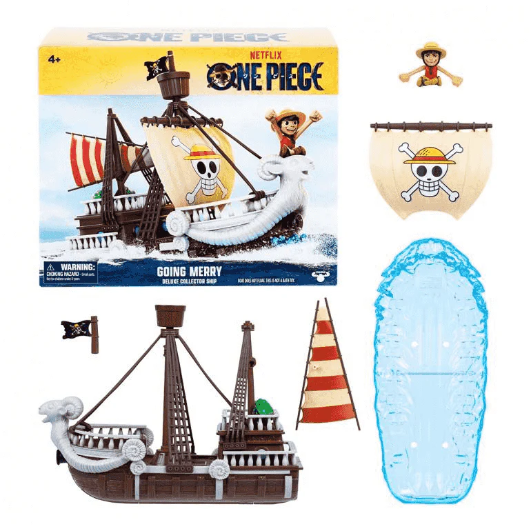 One Piece Playset Going Merry Crew Barco con Figuras Luffy Tripulación Juguete 4 años - Image 4