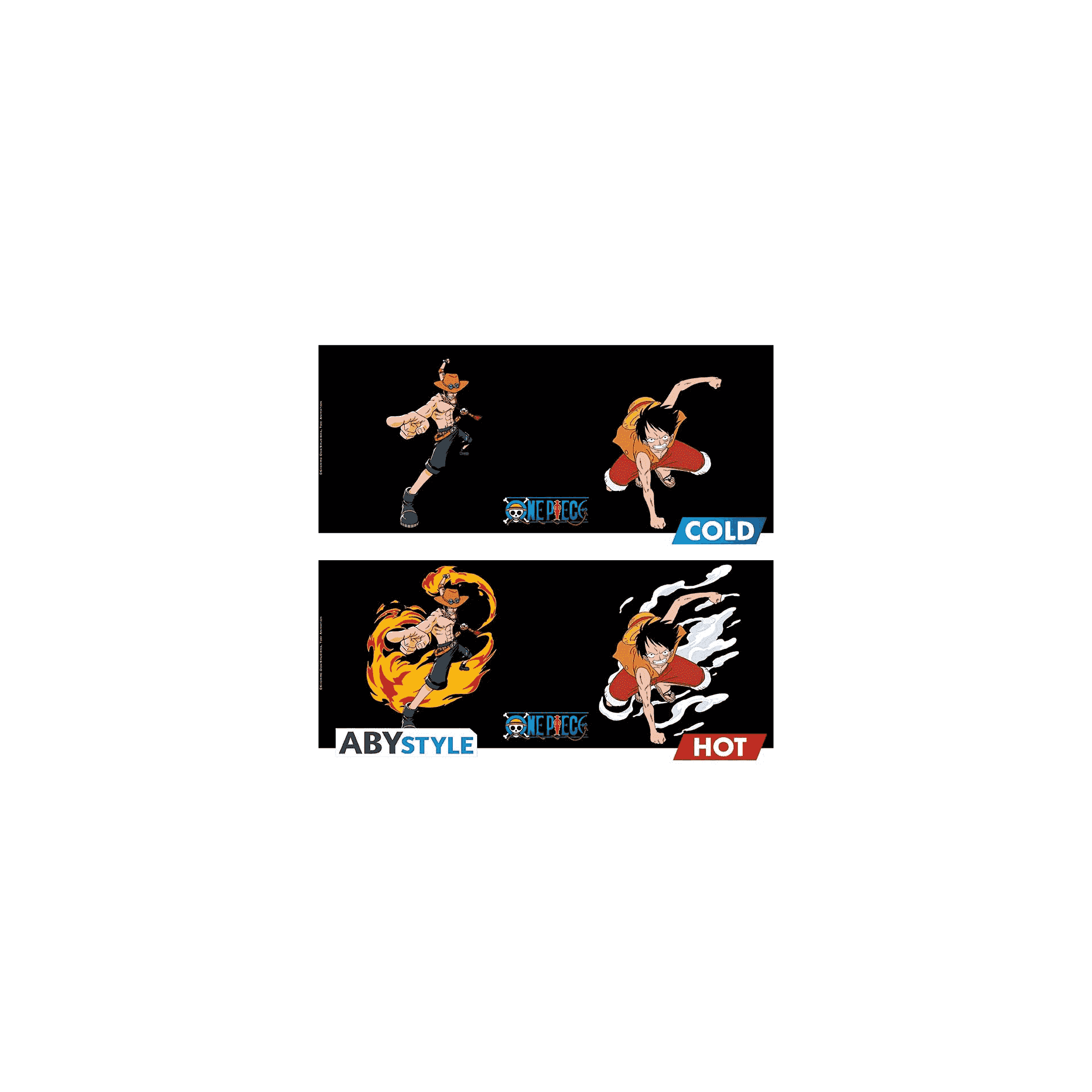 ONE PIECE  Taza mágica  Luffy & Ace  460 ml - Image 3