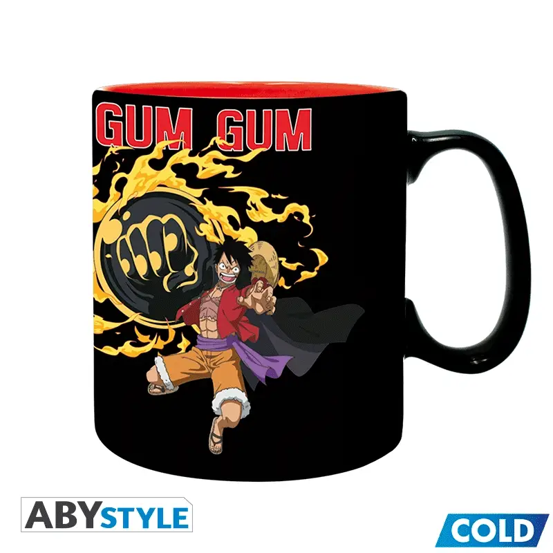 ONE PIECE  Taza magica Luffy vs Kaidou 460 ml