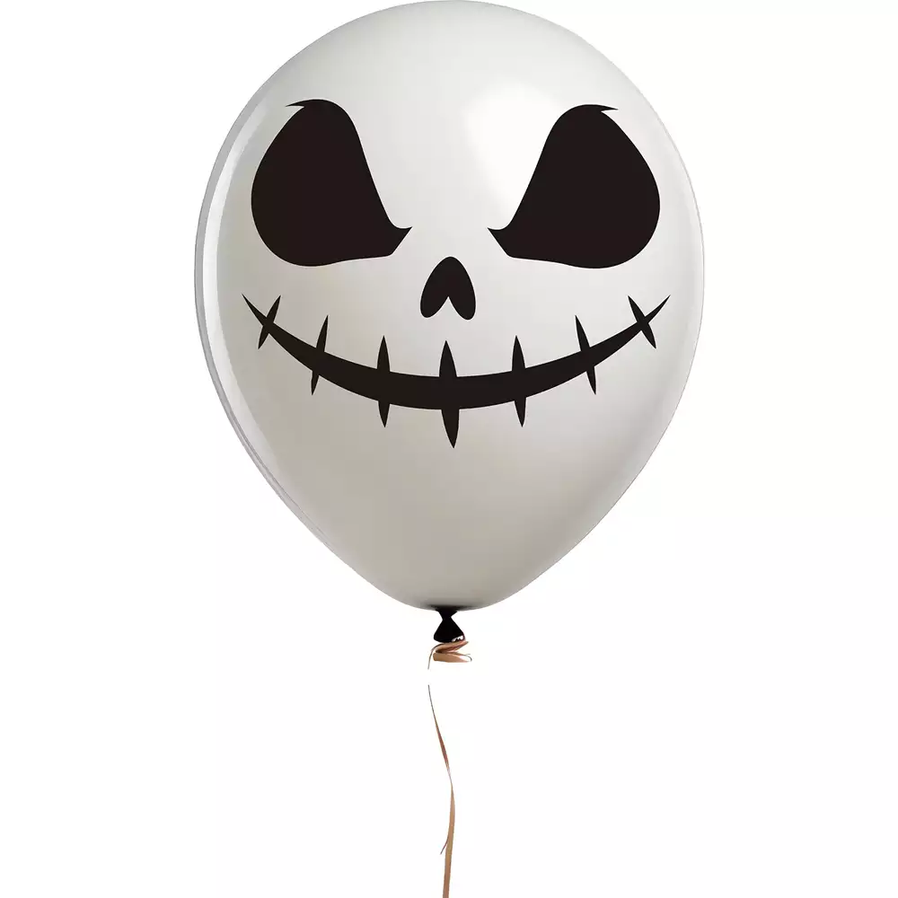 Pack 10 Globos Blancos Fantasma 30 cm