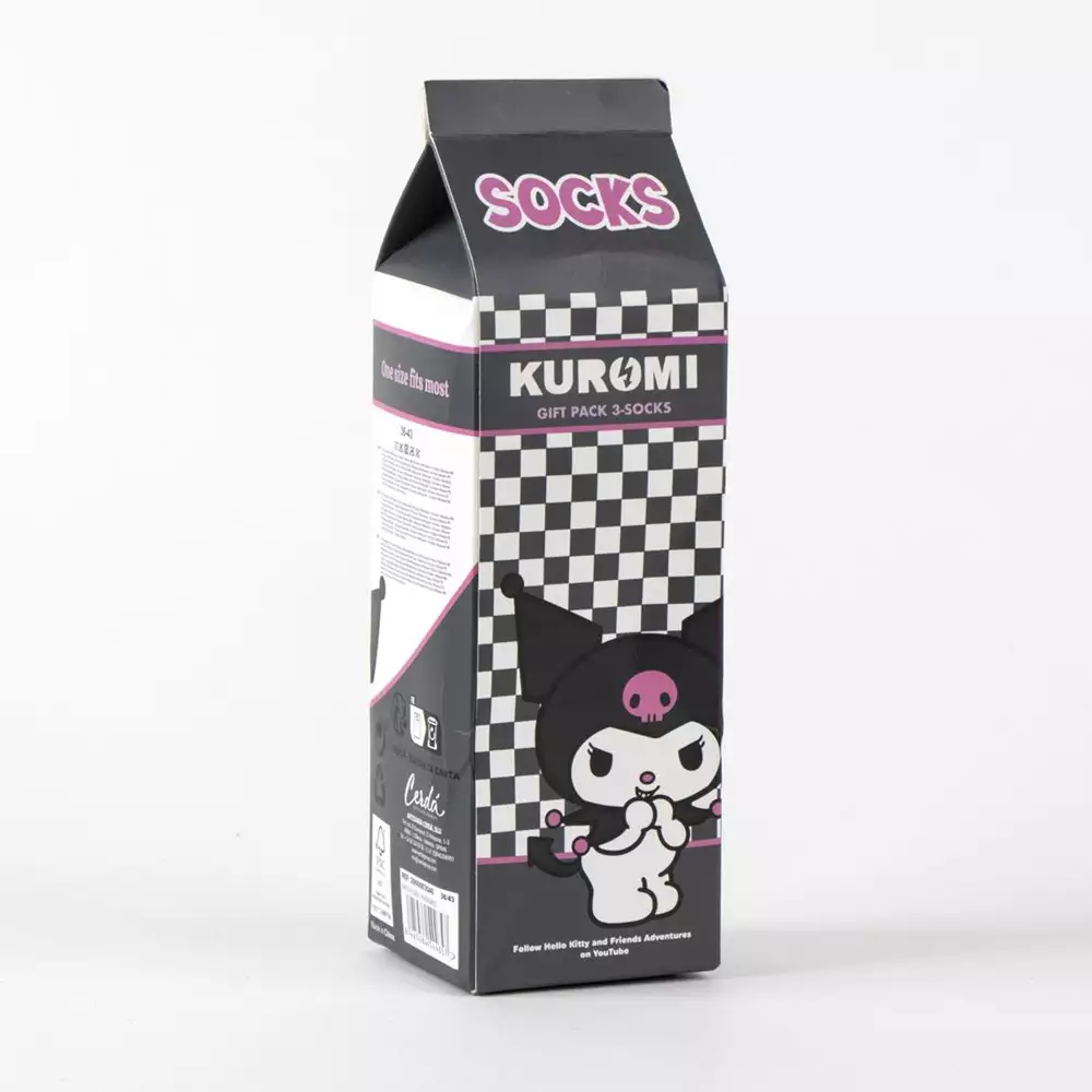 Pack 3 Calcetines Hello Kitty “Kuromi” Talla 36-43 - Image 5