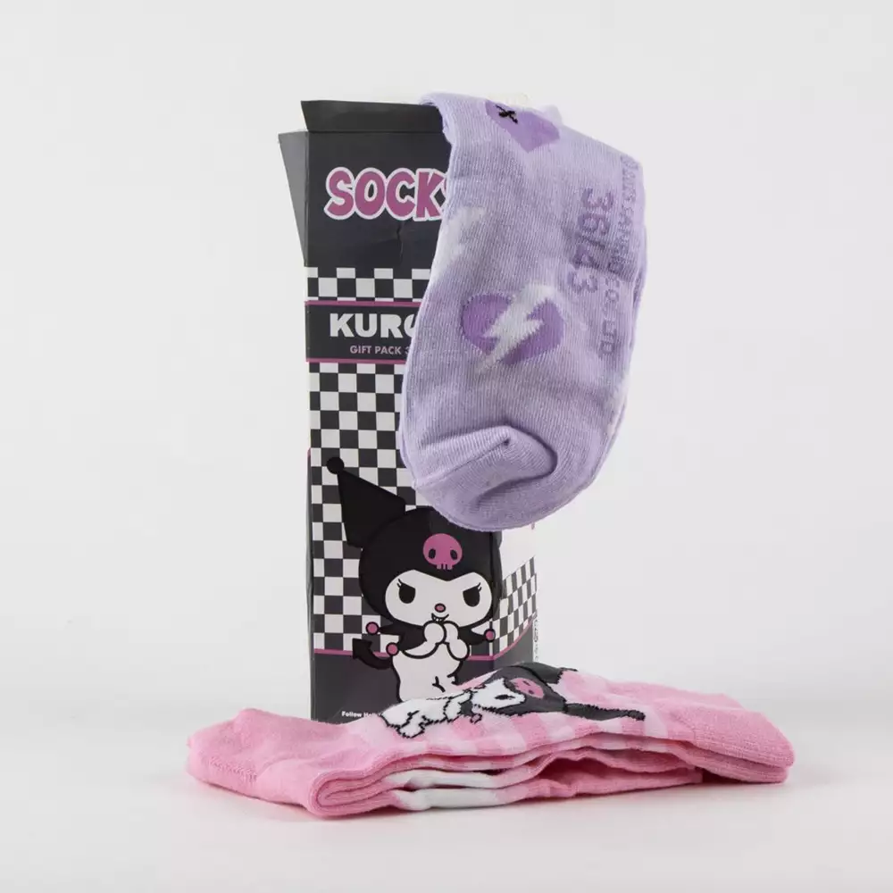 Pack 3 Calcetines Hello Kitty “Kuromi” Talla 36-43 - Image 6
