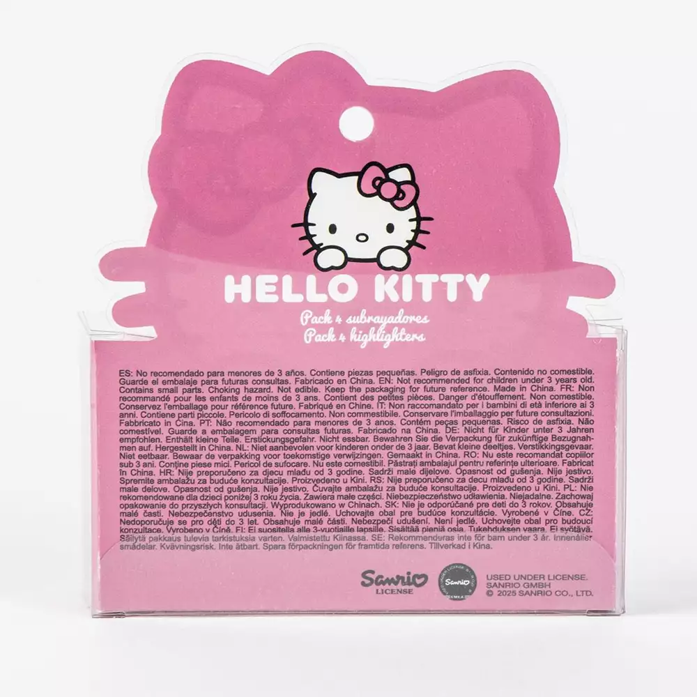 Pack 4 Subrayadores Hello Kitty Sweet Colors - Image 3