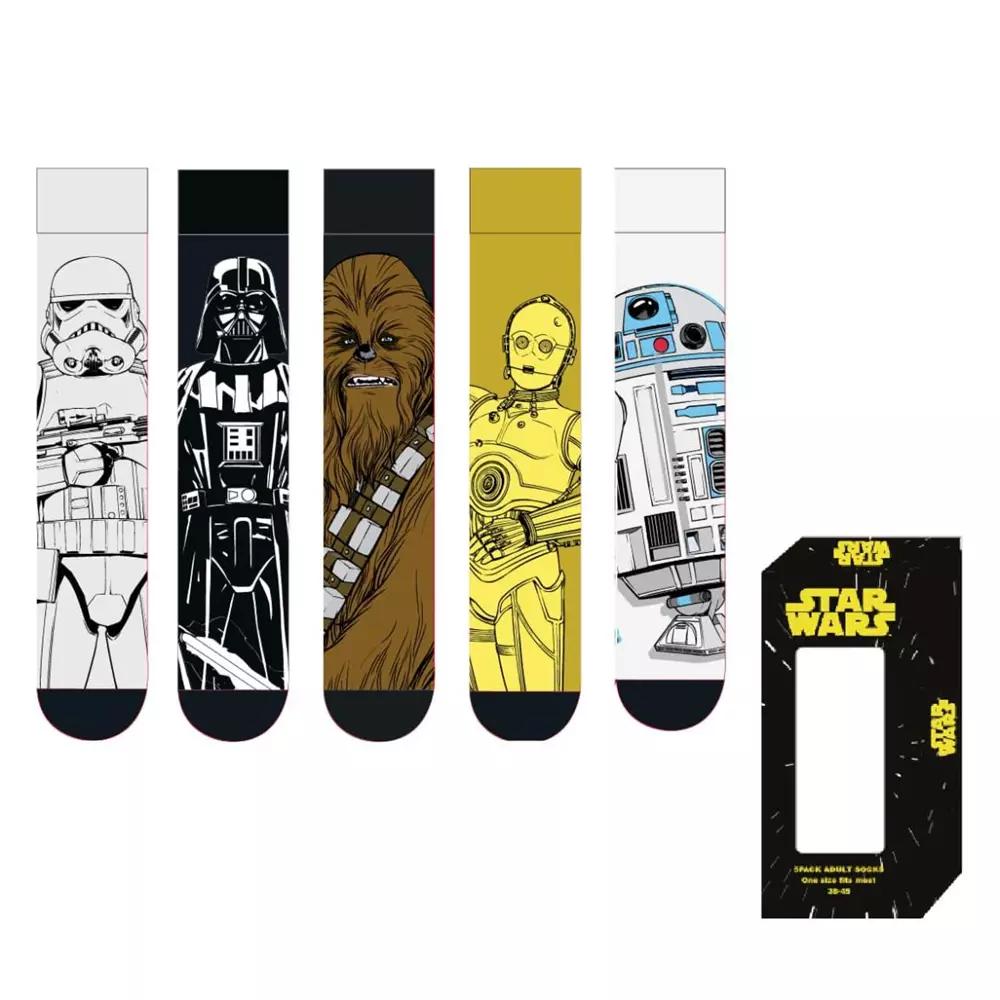 Pack 5 Calcetines Star Wars T38-45