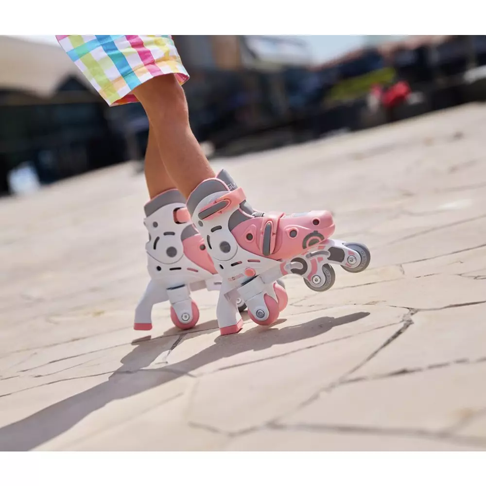 Patines en Línea Evolutivos T30-33 Rosa Pastel Globber - Image 3