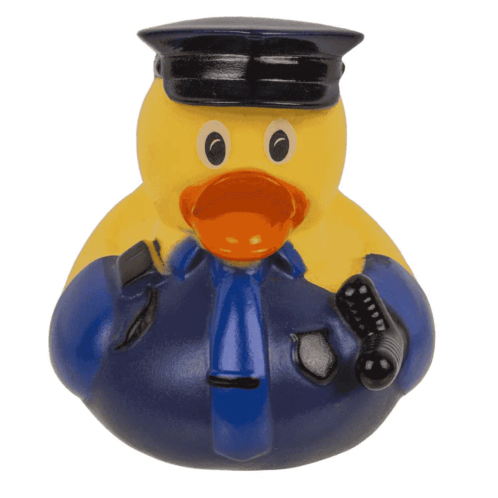 Pato de Baño Policía 9 cm – Juguete de baño divertido para peques - Image 2