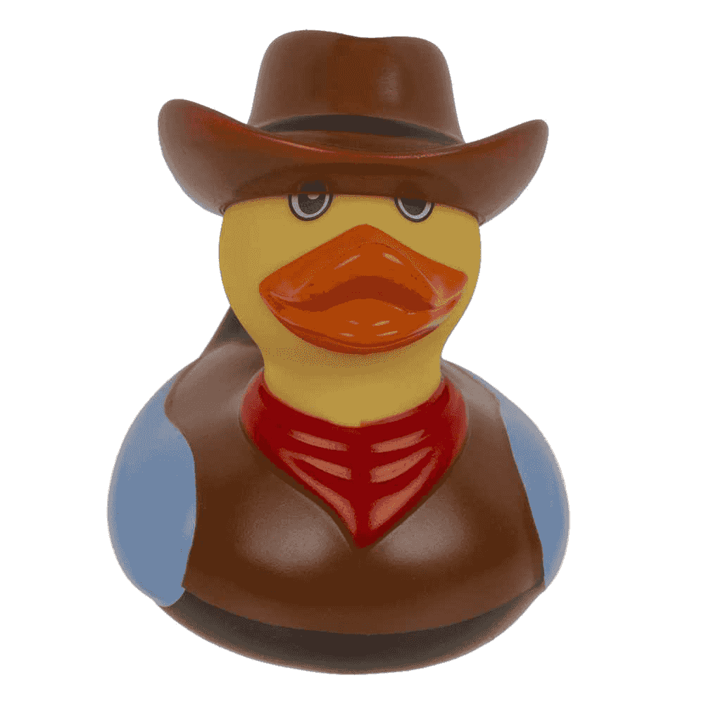 Pato de Baño Vaquero 9 cm – Juguete de baño divertido para peques