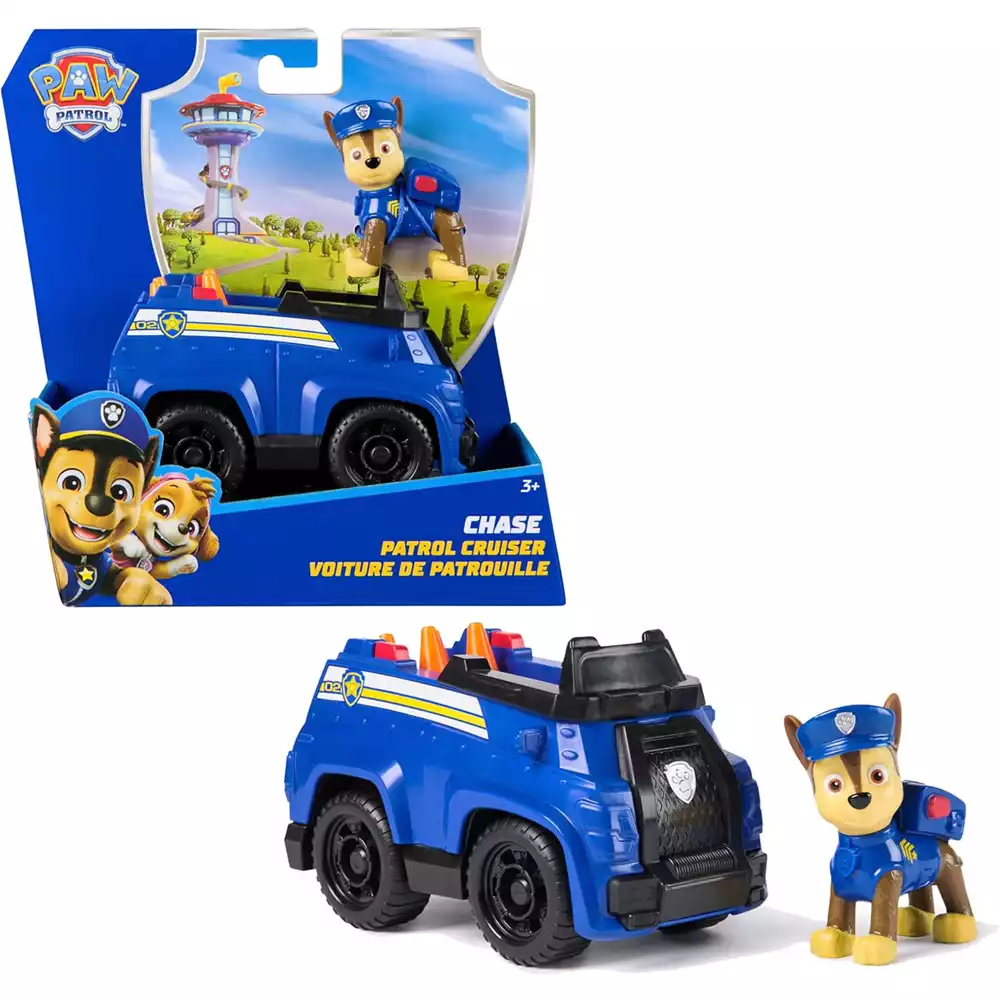 Patrulla Canina Figura Chase con Vehículo Clásico