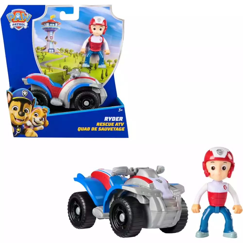 Patrulla Canina Figura Ryder con Vehículo Clásico