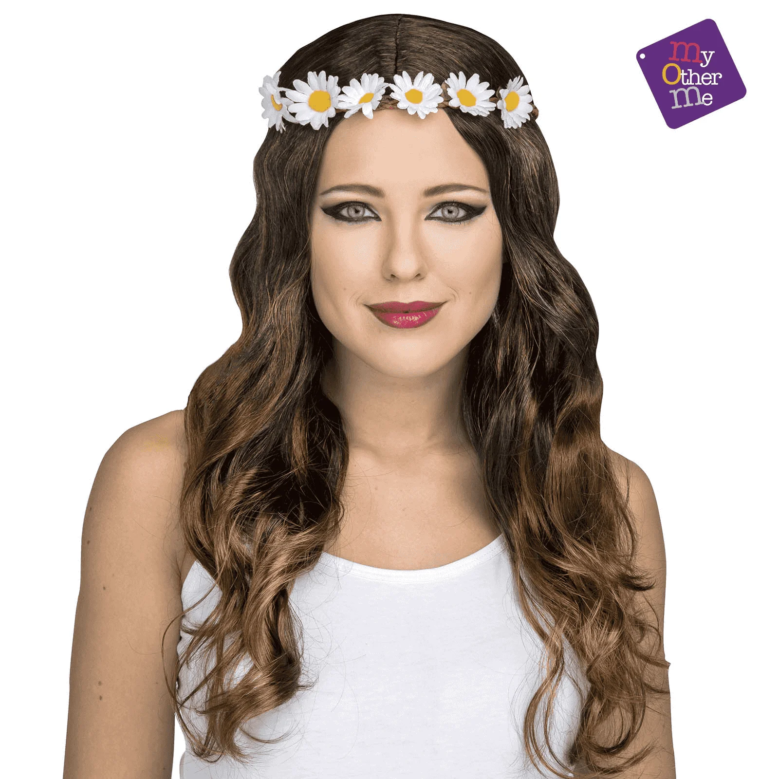 Peluca Hippie para disfraz