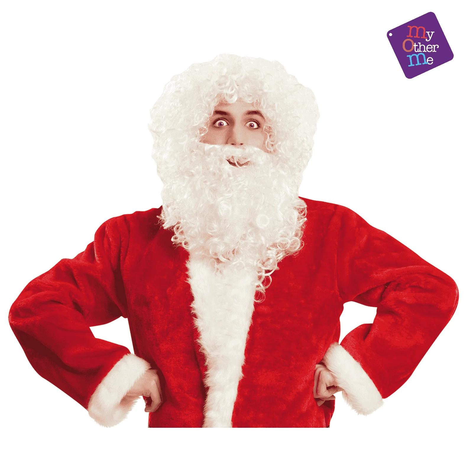 Peluca Papá noel para disfraz