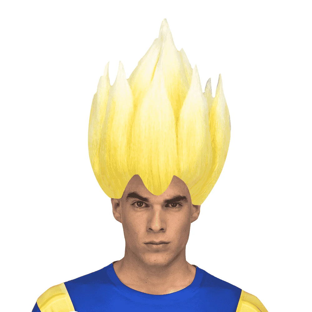 Peluca Saiyan vegeta para disfraz