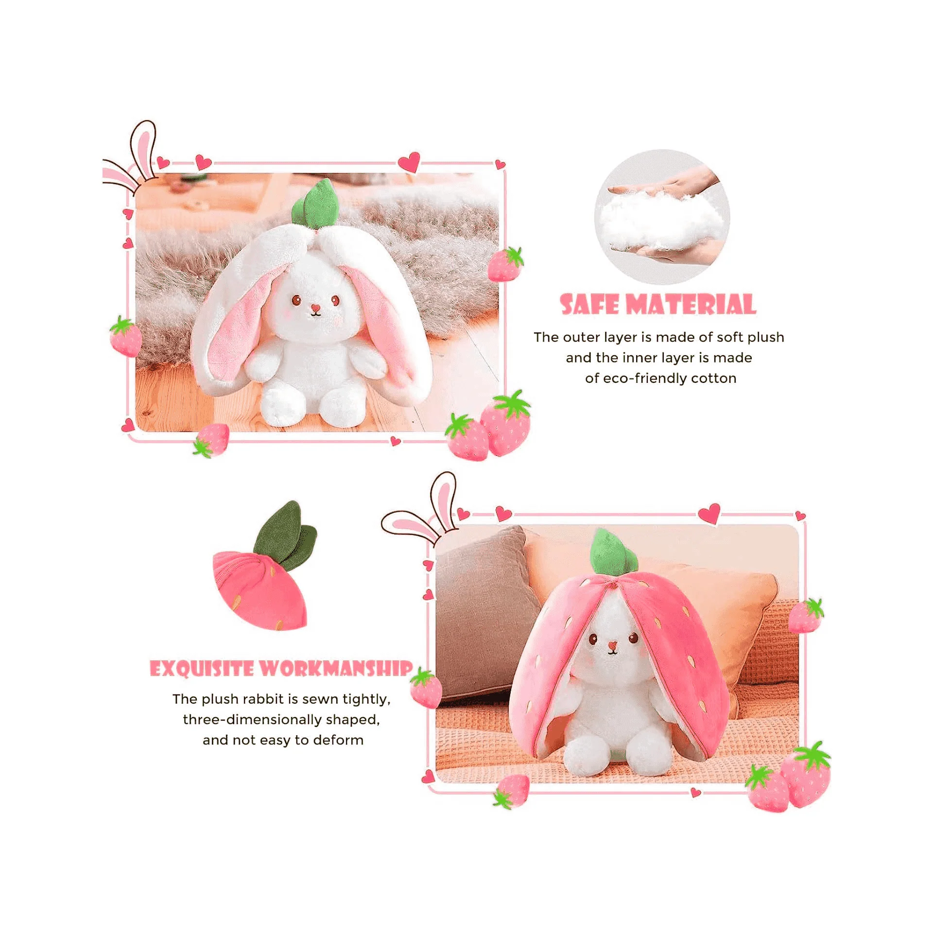 Peluche conejo reversible Surtido - Image 5