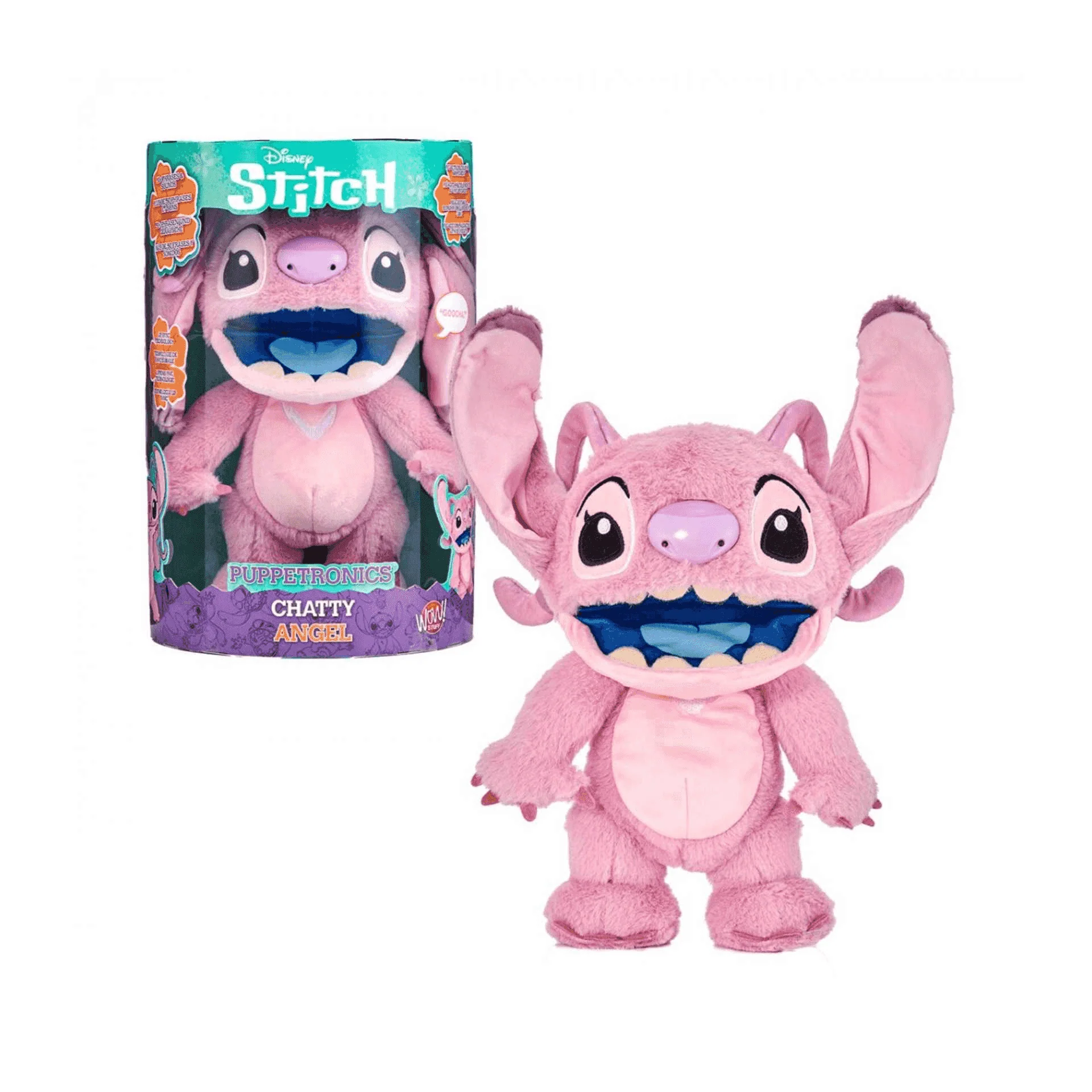 Peluche Electrónico Disney Stitch Angel 45 cm