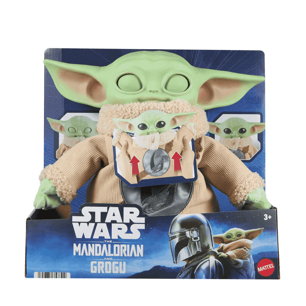 Peluche Grogu Baby Yoda Star Wars interactivo 26 cm con ojos móviles - Image 6