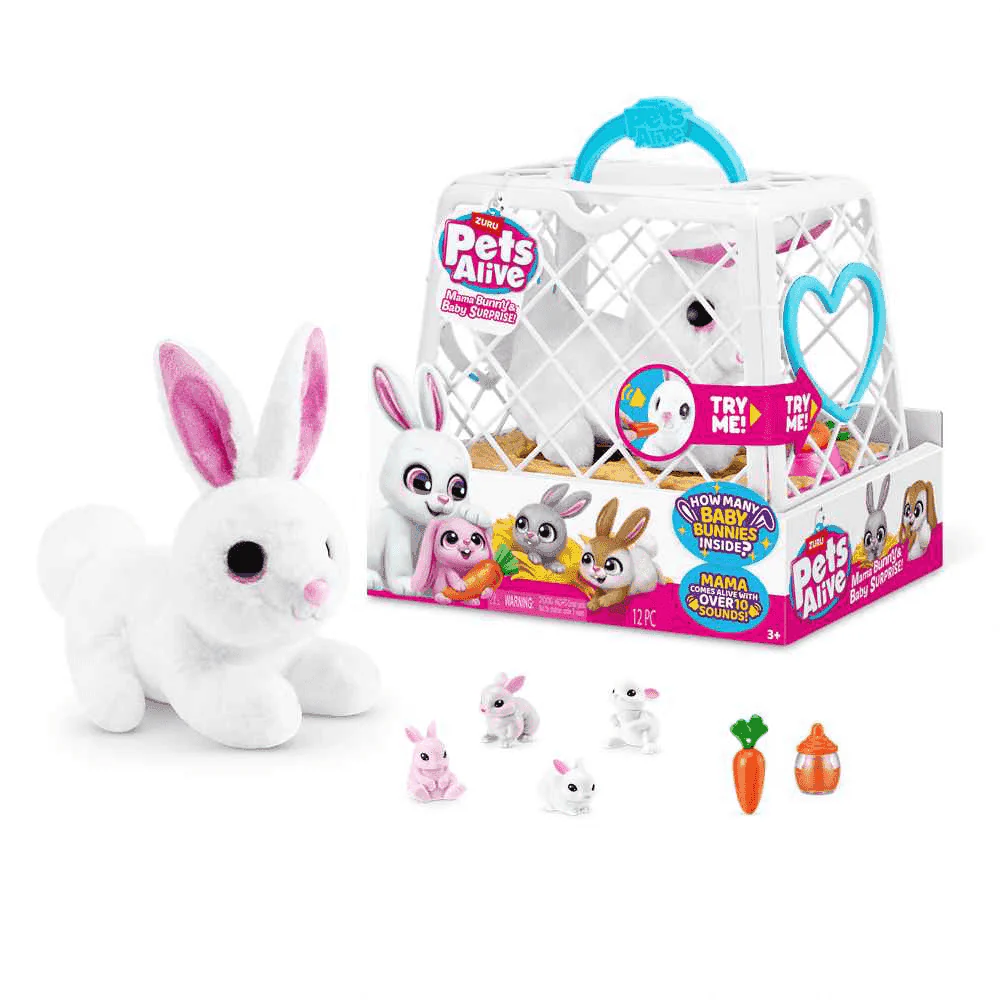 Peluche Interactivo Mama Bunny & Baby Surprise de Pets Alive - Image 3