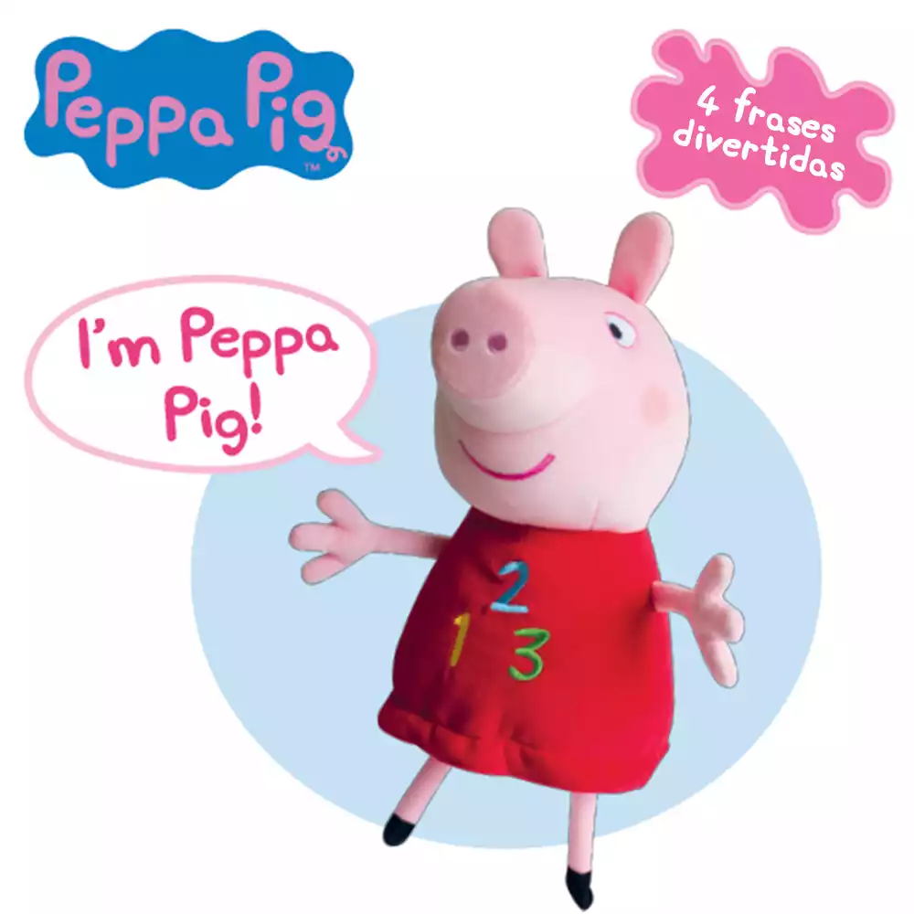 Peluche Parlanchín Peppa Pig 35 cm - Image 4