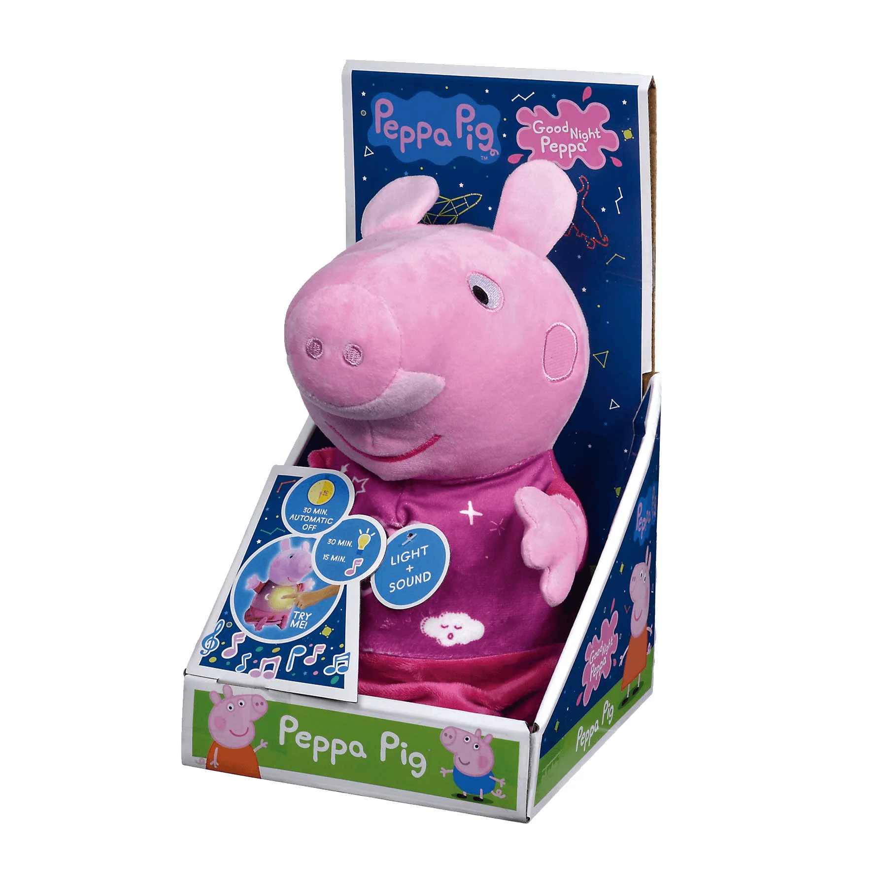 Peluche Peppa Pig Buenas Noches con Luz y Música de Nana - Image 3