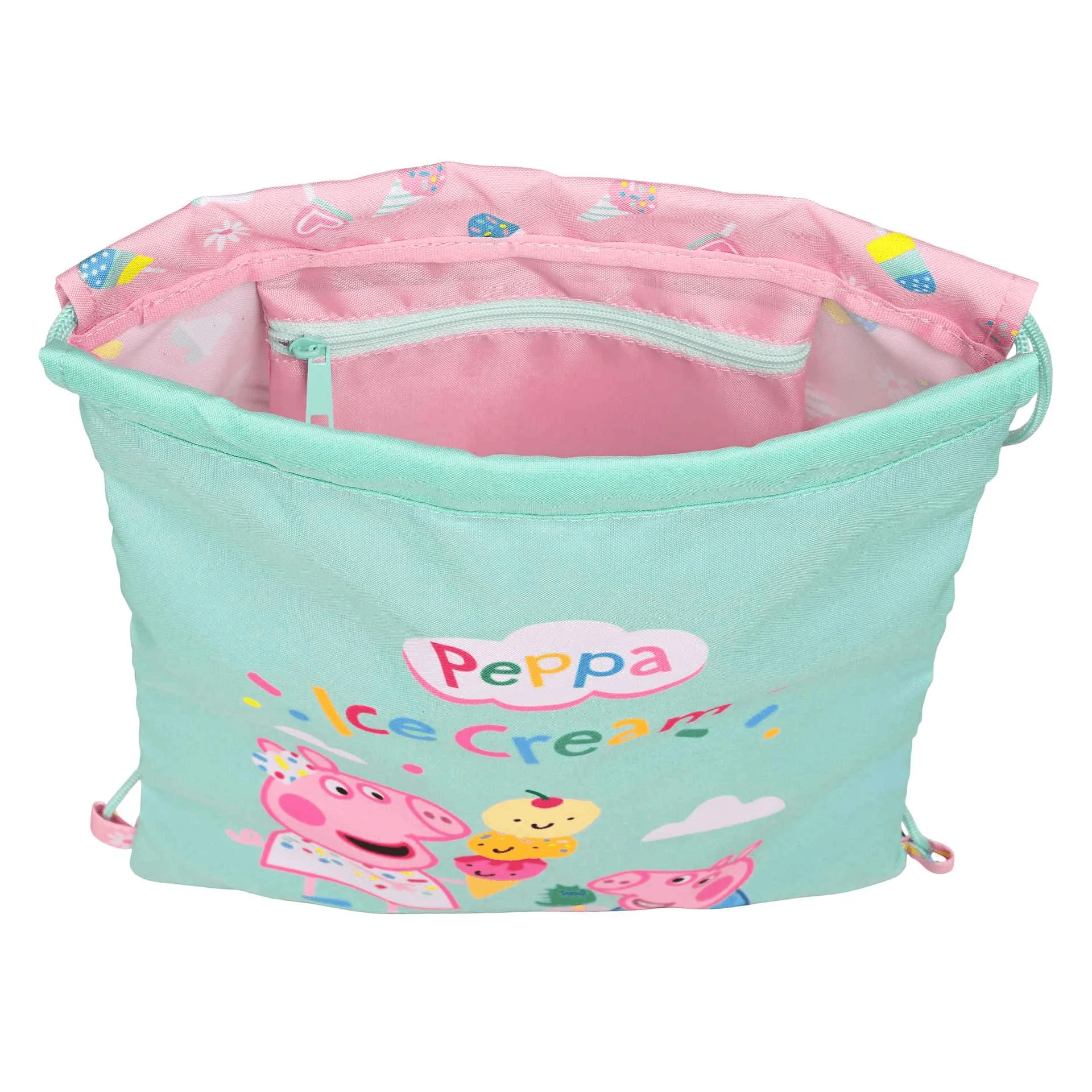 Peppa Pig Mochila Saco Ice Cream con Cuerdas - Image 3