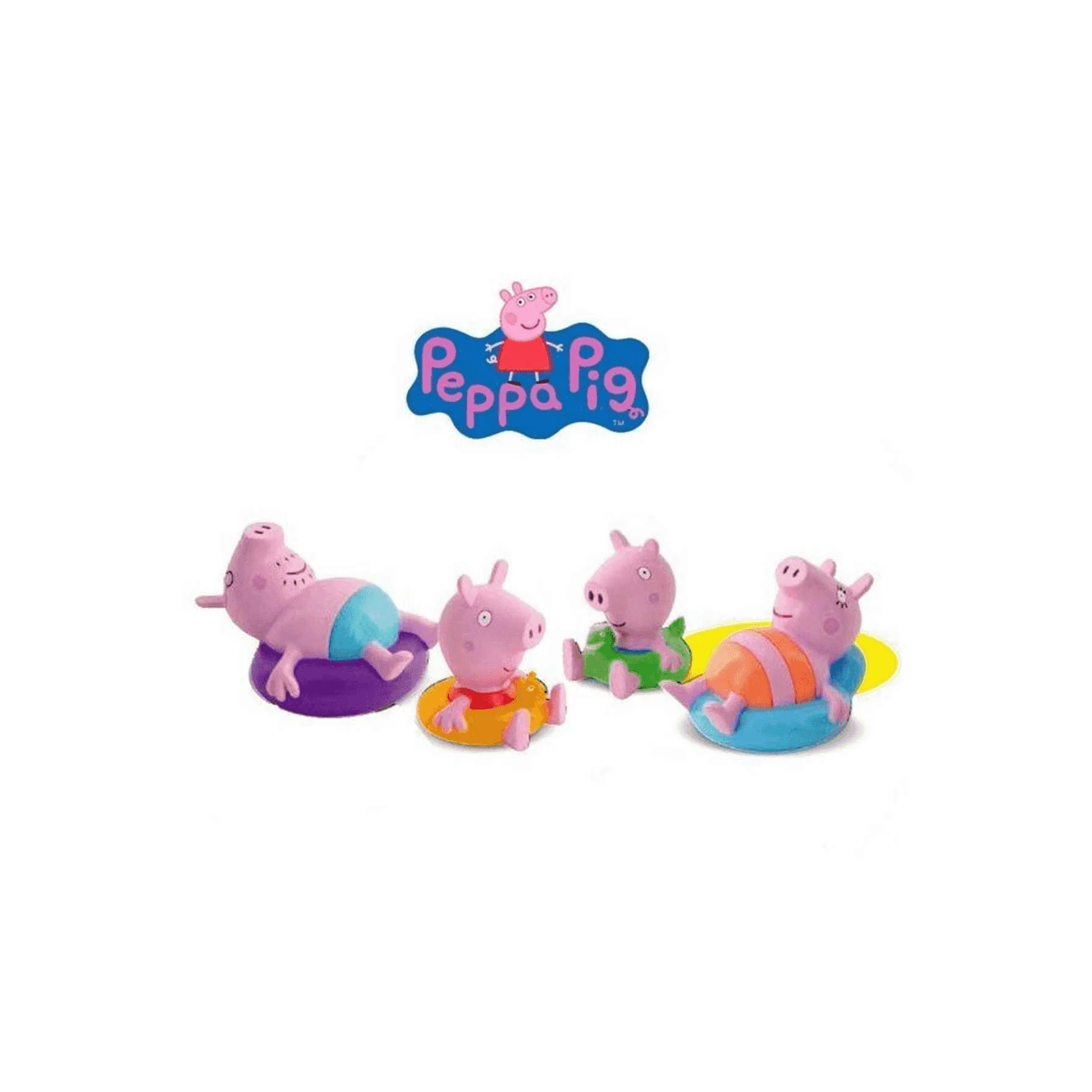 Peppa Pig Pack 4 Figuritas | Juguetes para el baño - Image 3