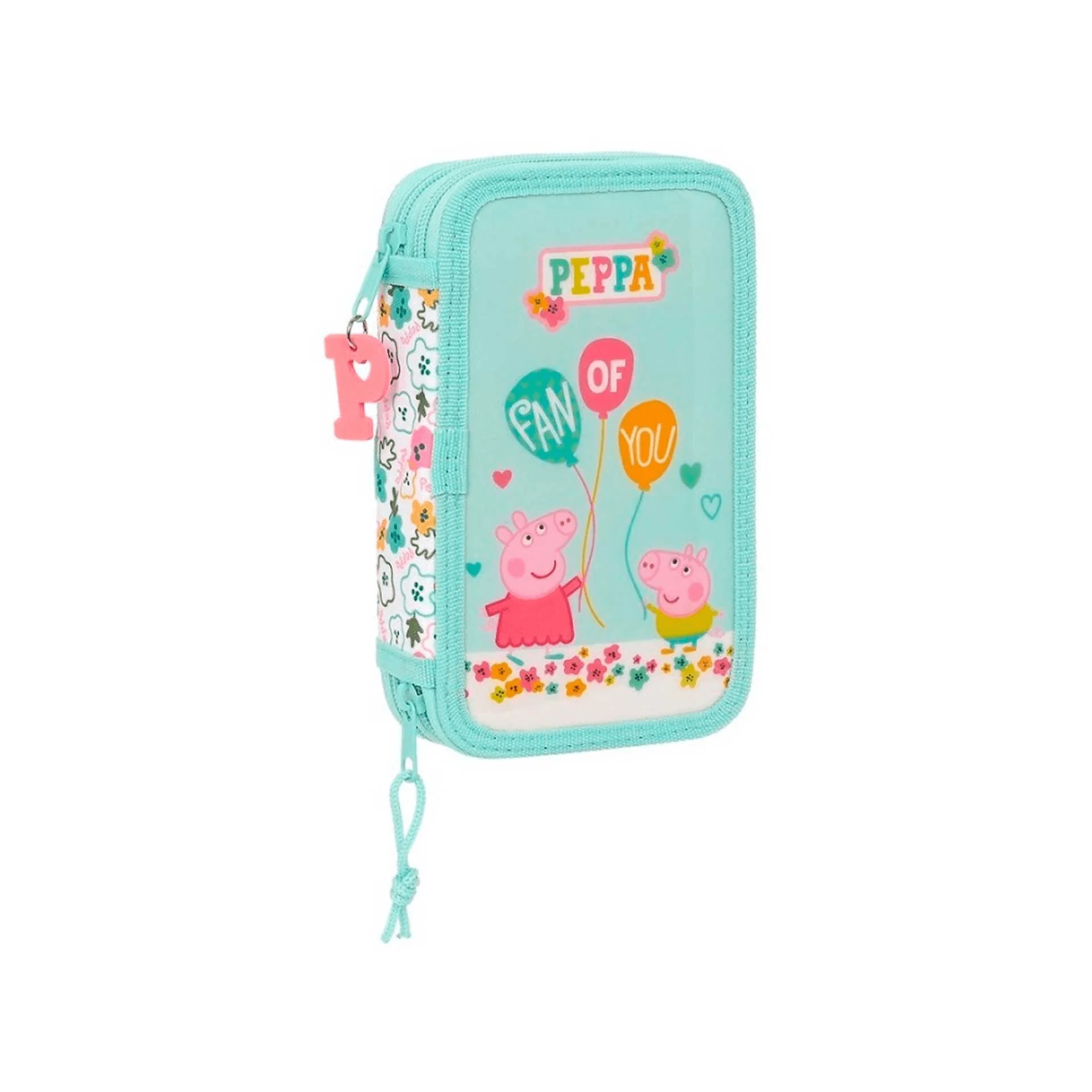 Peppa Pig Plumier Doble 28 Piezas de Safta: ¡Organiza y Diviértete con Tu Personaje Favorito!