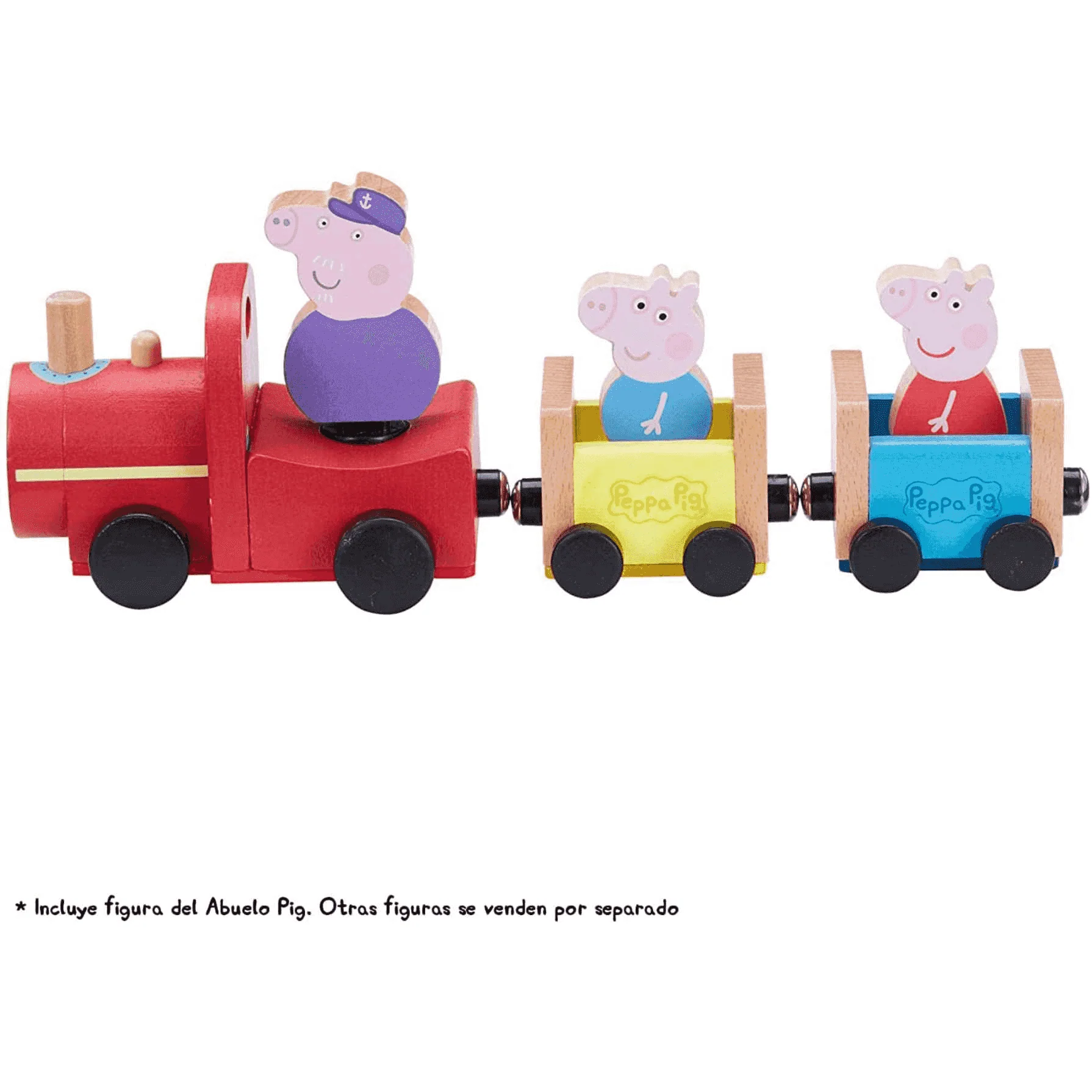 Peppa Pig Tren de Madera Con Figura Abuelo Pig - Image 2