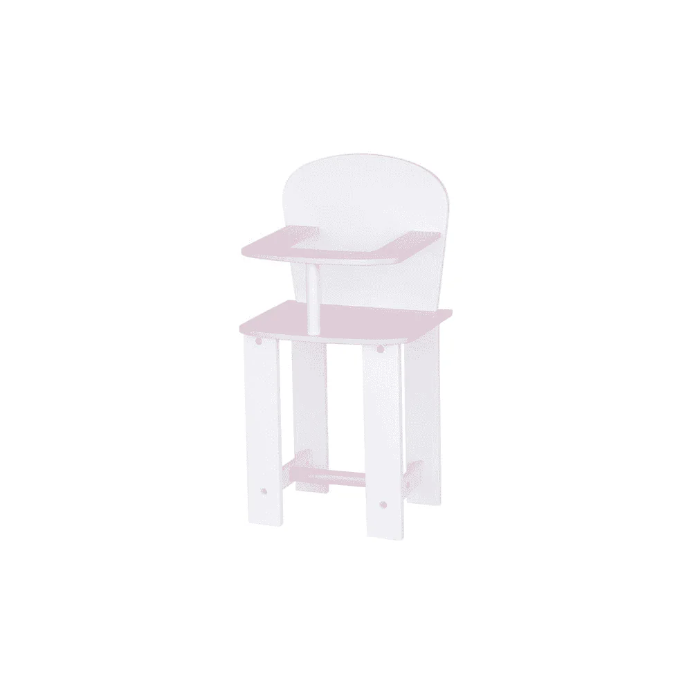 PequeTrona PequeBB – Trona de madera para muñecas bebé (3+)