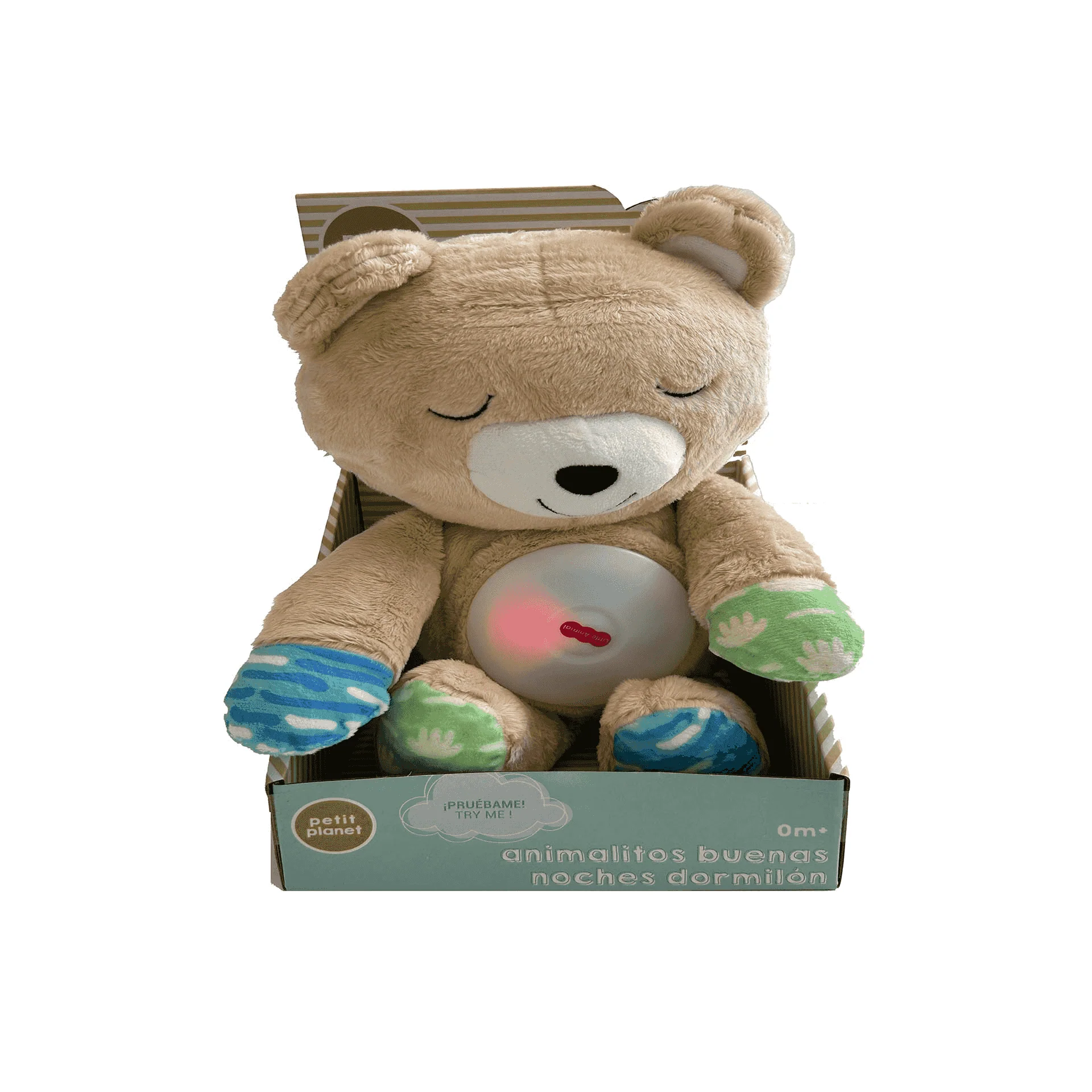 Petit Planet Animalitos Buenas Noches Dormilón – Peluche Musical con Luz Multicolor - Image 3