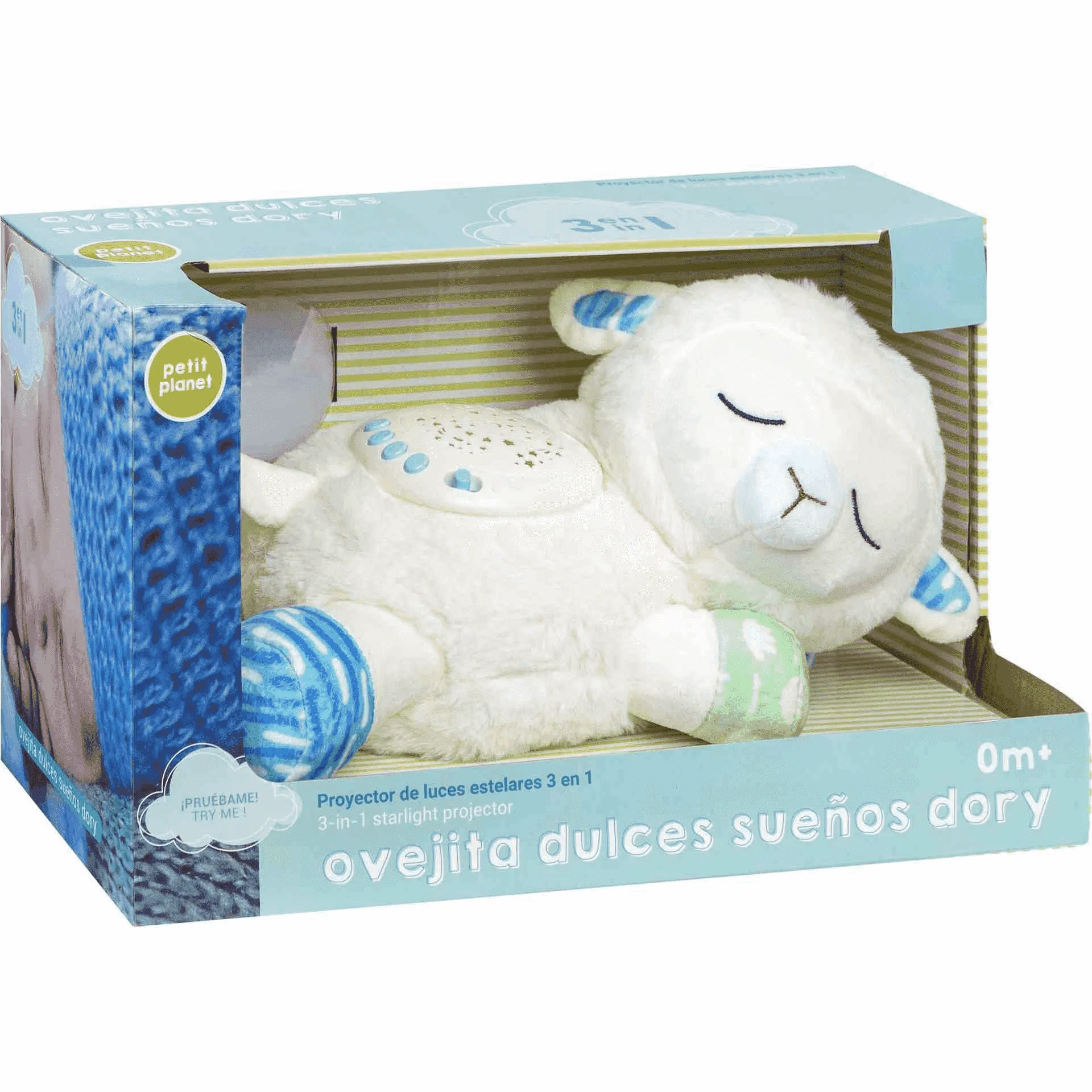 Petit Planet Ovejita Dulces Sueños Dory – Peluche Musical para Bebés con Melodías Relajantes - Image 3