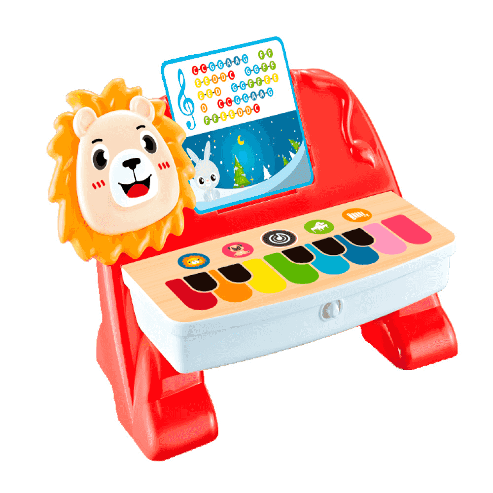 Pianito Leoncito Infant Planet – Piano infantil con luces y partituras (12m+)