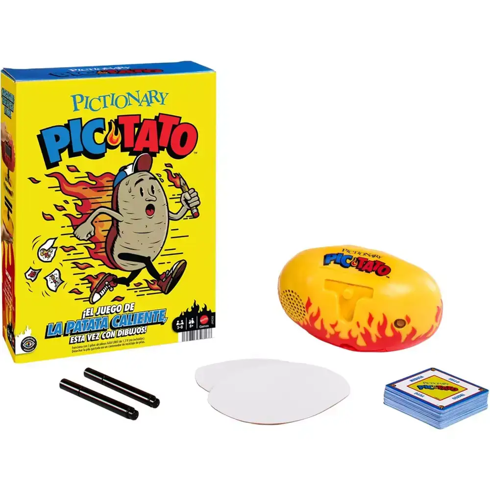 Pictionary Pic-Tato – Juego de la “patata caliente” que habla y pone música (pistas en español)