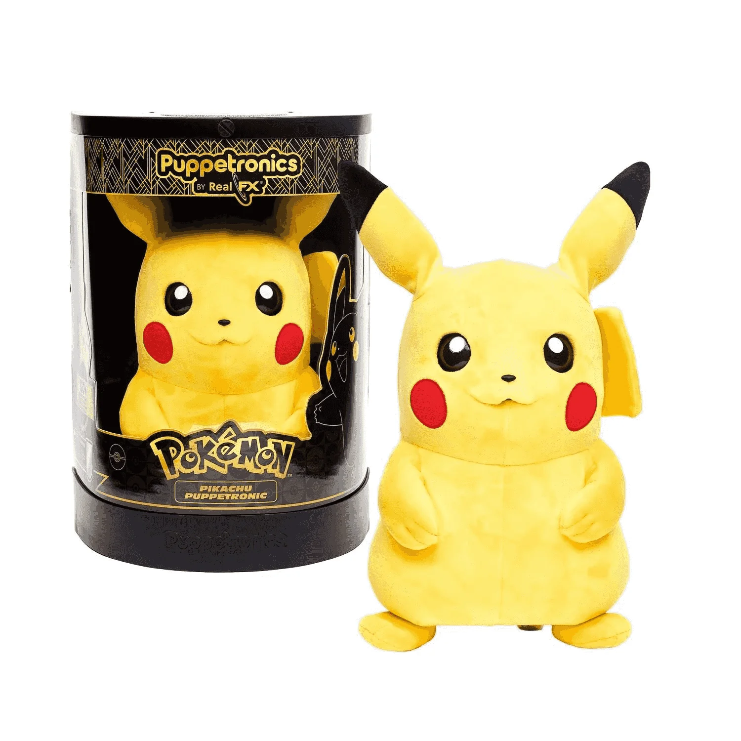 Pikachu Puppetronic by RealFX Muñeco Interactivo Pokémon con Movimiento, Sonido y Luz