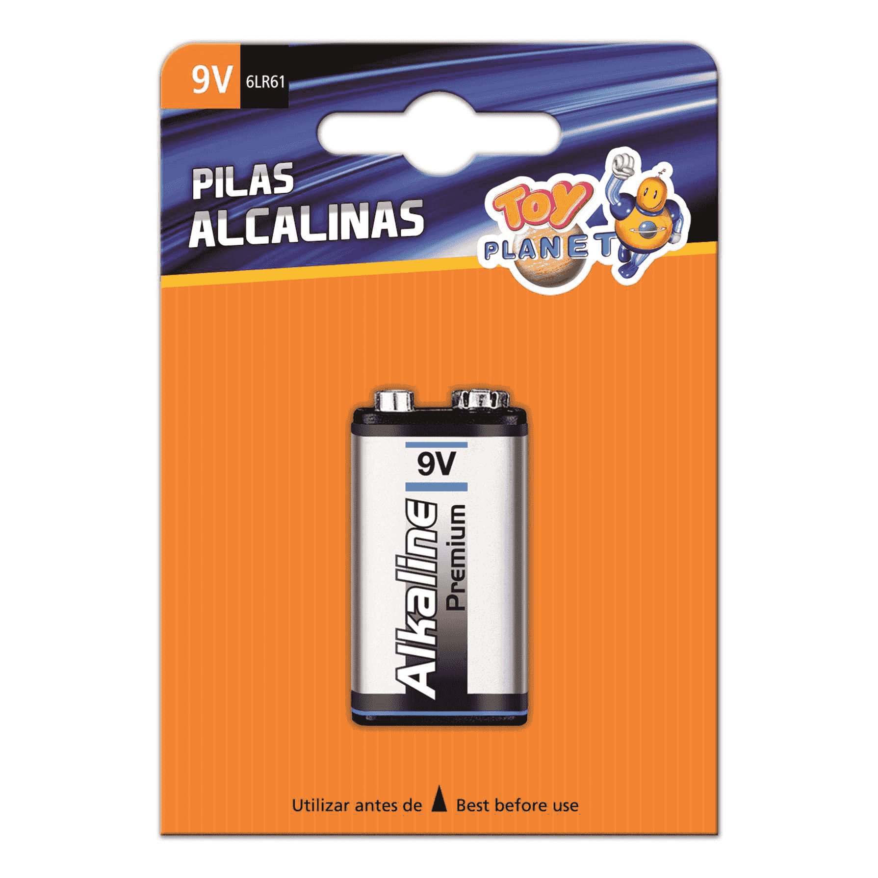 Pila Toy Planet 9 V blíster 1 unidad