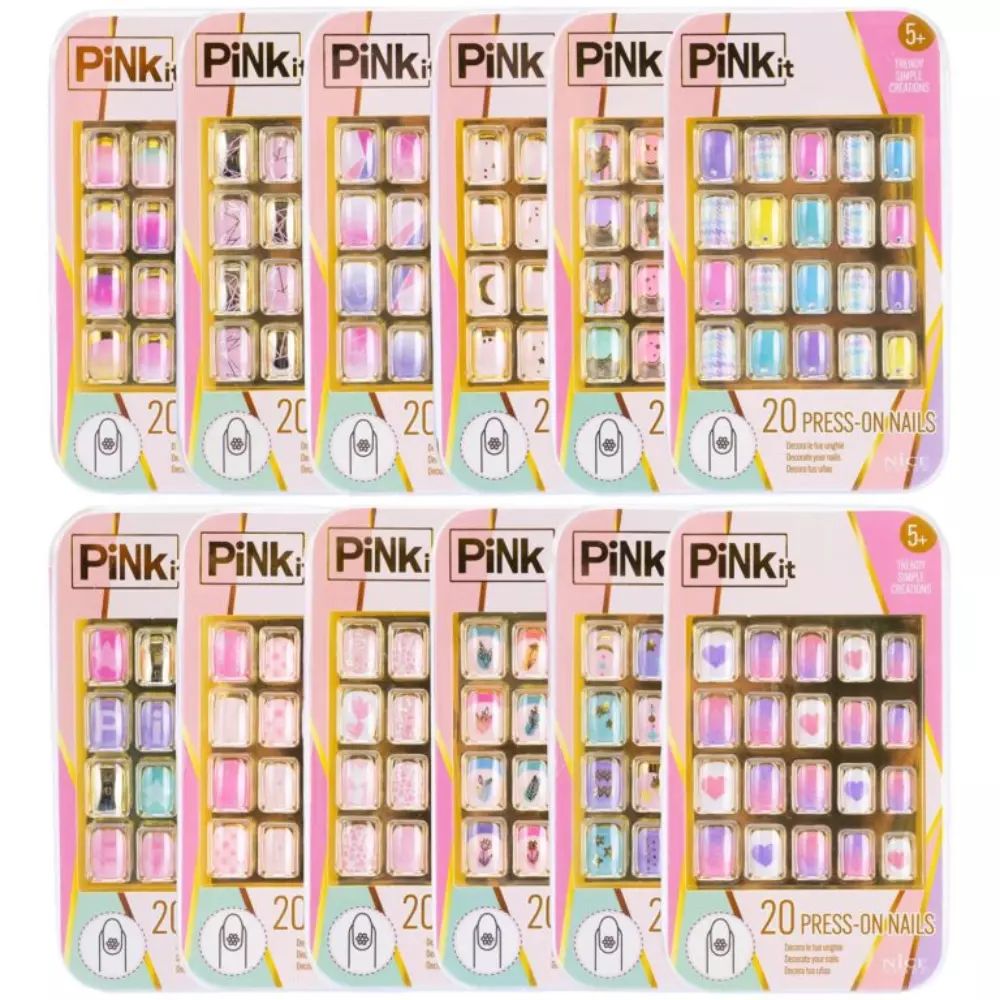 Pink It Uñas Postizas Surtidas 20 pcs
