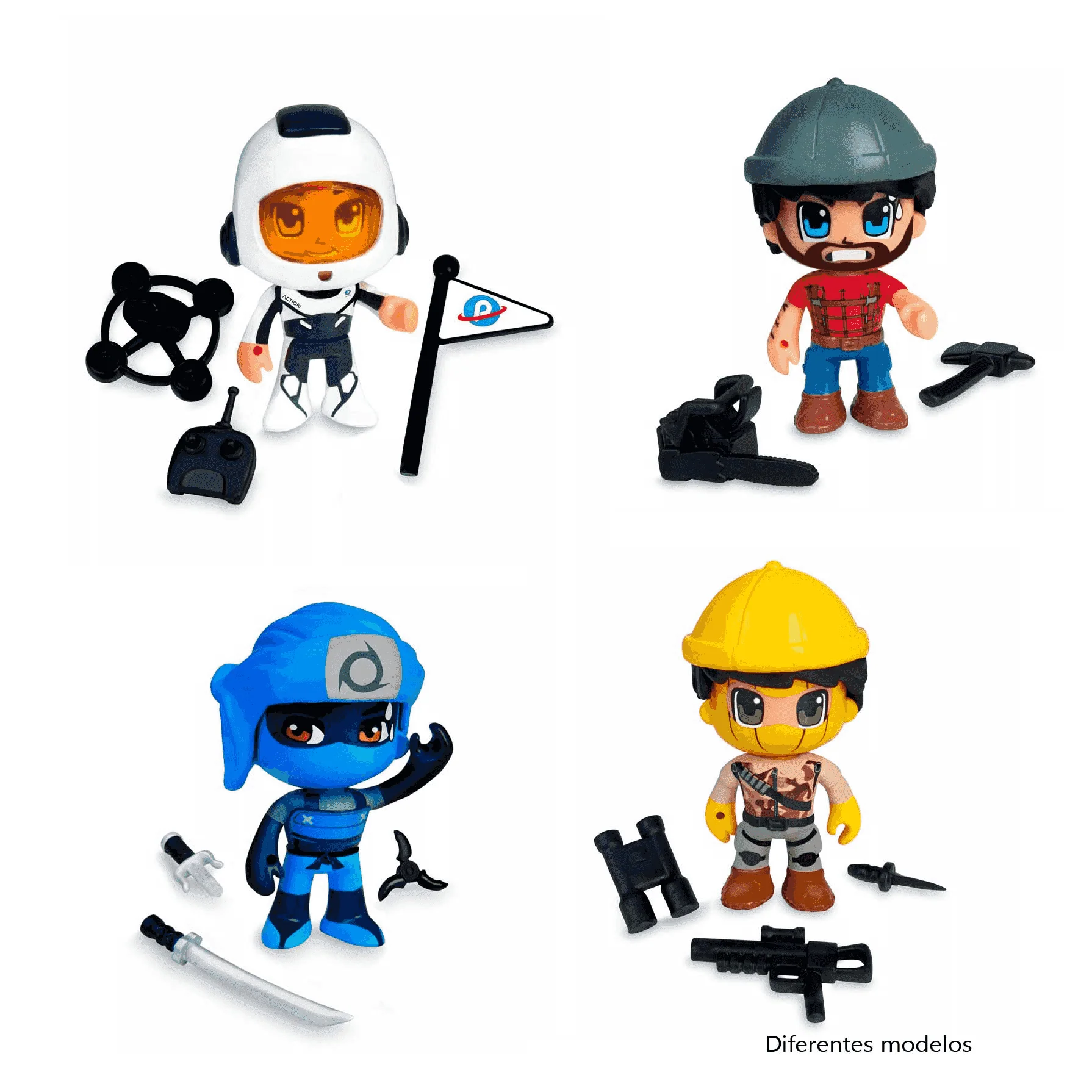 Pinypon Action Figura Individual Serie 4 Diferentes Modelos