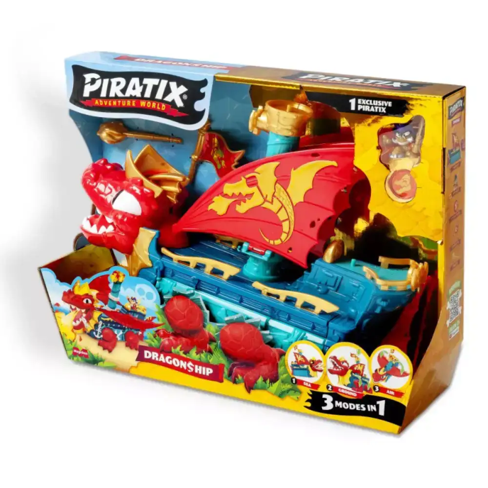Piratix Dragon Ship – Barco dragón 3 en 1 - Image 7