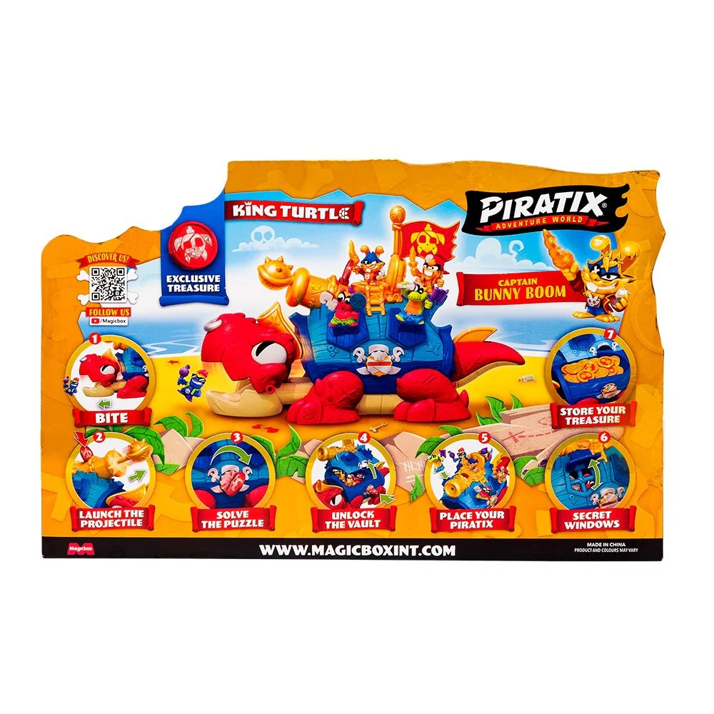 Piratix King Turtle – Tortuga gigante con figura y moneda exclusiva - Image 3