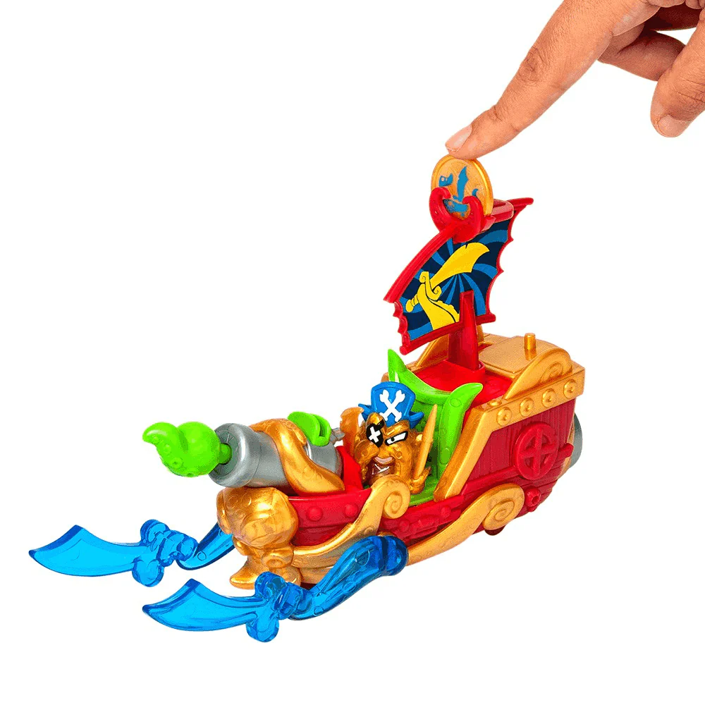 Piratix Pirate Ship Octo Fury – Barco pirata con figura exclusiva - Image 3