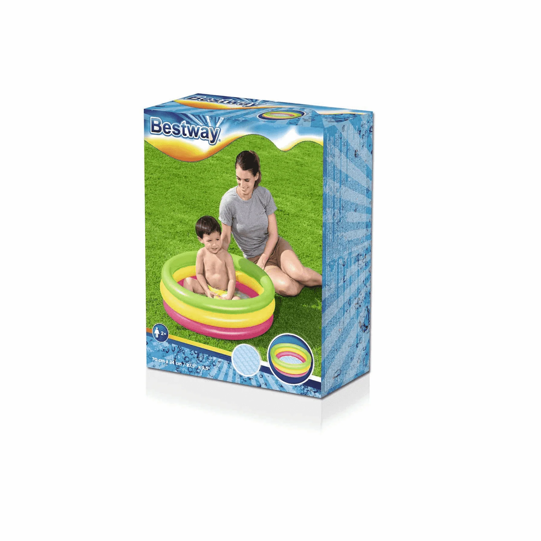 Piscina Inflable 3 Anilllos Colores - Image 2