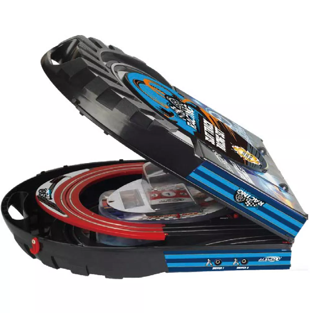 Pista Super Slot Portátil con coches y mandos Toy Planet 2 jugadores - Image 3