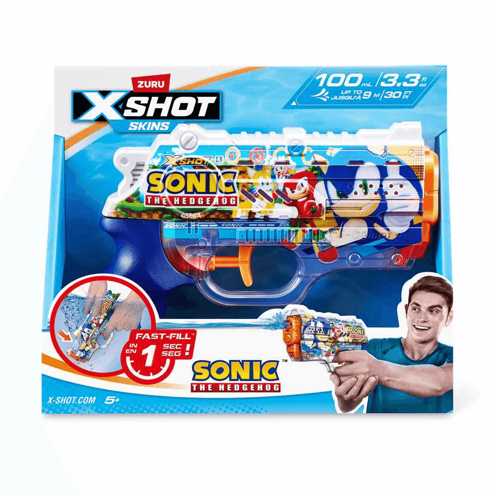 Pistola de Agua X-Shot Nano Fast-Fill Skins Sonic - Image 2