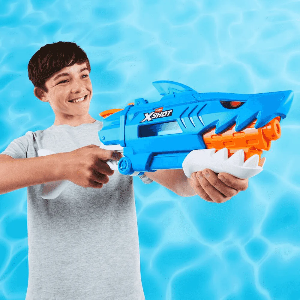 Pistola de Agua XShot Fast Fill Shark – Ataque tiburón con recarga rápida | ZURU - Image 3