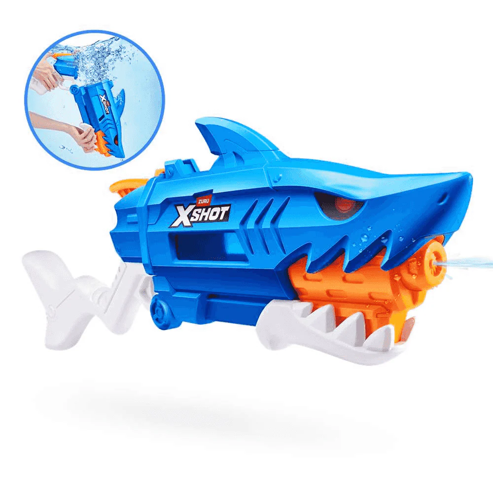 Pistola de Agua XShot Fast Fill Shark – Ataque tiburón con recarga rápida | ZURU - Image 5